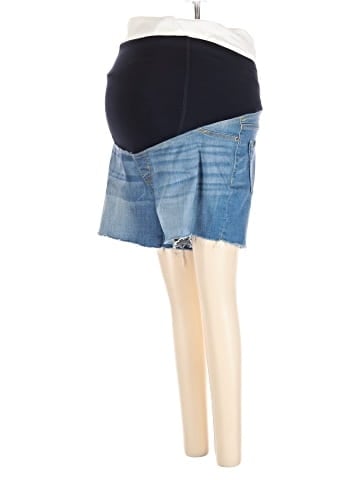 Isabel Maternity Denim Shorts (view 1)