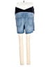 Isabel Maternity Blue Denim Shorts Size 4 - photo 2