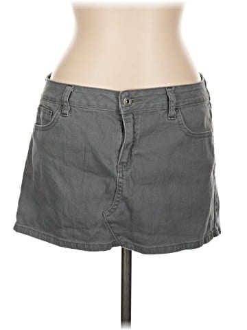 Tilt Denim Skirt (view 1)