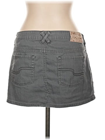 Tilt Denim Skirt (view 2)