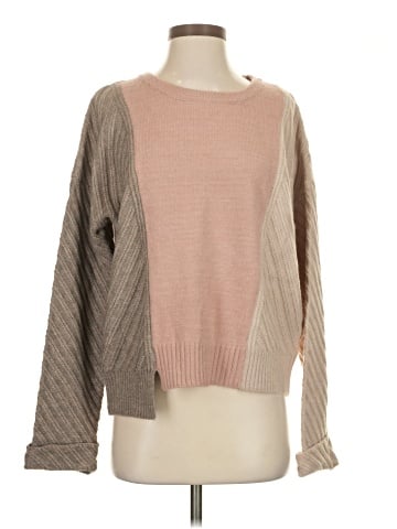 Hem & Thread Pullover Sweater (view 1)