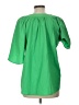 Glam 100% Polyester Green 3/4 Sleeve Blouse Size L - photo 2