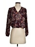 A'gaci Brown 3/4 Sleeve Blouse Size S - photo 1