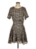 Naven 100% Polyester Animal Print Tan Cocktail Dress Size 4 - photo 1