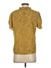 Azoe 100% Polyester Gold Short Sleeve Blouse Size S - photo 2