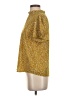 Azoe 100% Polyester Gold Short Sleeve Blouse Size S - photo 5