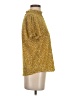 Azoe 100% Polyester Gold Short Sleeve Blouse Size S - photo 4