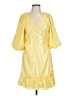 Lavender Brown 100% Polyester Yellow Cocktail Dress Size L - photo 1