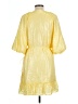 Lavender Brown 100% Polyester Yellow Cocktail Dress Size L - photo 2