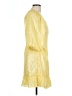 Lavender Brown 100% Polyester Yellow Cocktail Dress Size L - photo 4