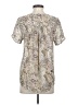 DR2 100% Polyester Paisley Ivory Short Sleeve Henley Size S - photo 2