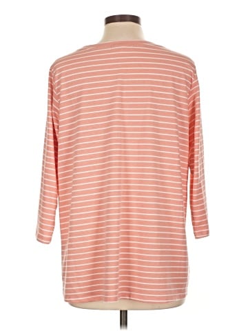 Cotton Bleu 3/4 Sleeve Top (view 2)