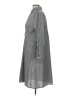 Unbranded 100% Polyester Checkered-gingham Gray Casual Dress Size L - photo 5
