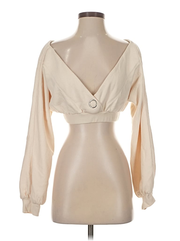 Pre-owned Camila Coelho Long Sleeve Blouse In White
