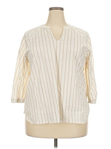 Worthington 3/4 Sleeve Button-Down Shirt (view 1)