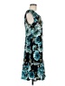 Connected Apparel Print Teal Cocktail Dress Size 8 - photo 4