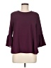 Crescent & Willough 100% Polyester Burgundy 3/4 Sleeve Top Size M - photo 1