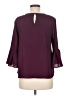 Crescent & Willough 100% Polyester Burgundy 3/4 Sleeve Top Size M - photo 2
