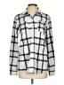 Eddie Bauer 100% Polyester Plaid Silver Long Sleeve Blouse Size S - photo 1