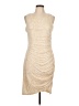 Nine West Metallic Gold Cocktail Dress Size L - photo 1