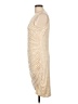 Nine West Metallic Gold Cocktail Dress Size L - photo 5