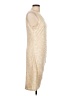 Nine West Metallic Gold Cocktail Dress Size L - photo 4