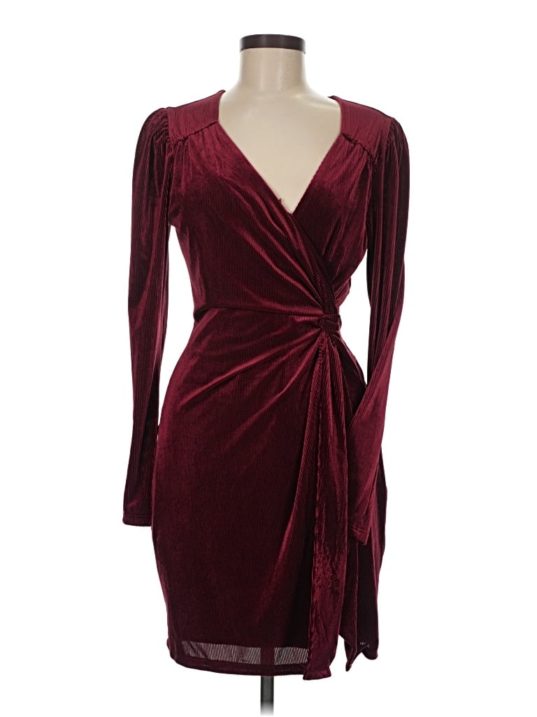 Pre-owned Astr Cocktail Dress In Burgundy