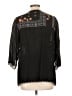 Johnny Was 100% Polyester Black 3/4 Sleeve Blouse Size L (petite) - photo 2