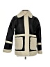 Avec Les Filles 100% Polyurethane Black Coat Size S - photo 1