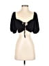 Wild Fable Black Short Sleeve Top Size S - photo 1