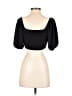 Wild Fable Black Short Sleeve Top Size S - photo 2