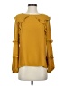CeCe 100% Polyester Yellow Long Sleeve Blouse Size XS - photo 1