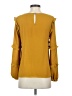 CeCe 100% Polyester Yellow Long Sleeve Blouse Size XS - photo 2