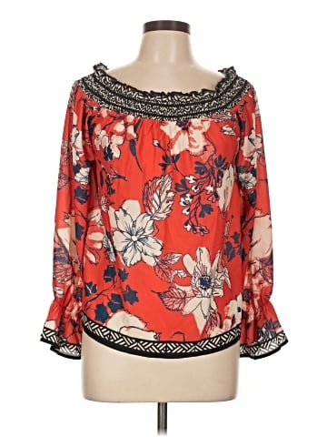 Flying Tomato 3/4 Sleeve Blouse (view 1)