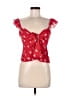 ASOS 100% Viscose Red Sleeveless Blouse Size 4 - photo 1