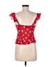 ASOS 100% Viscose Red Sleeveless Blouse Size 4 - photo 2