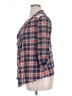 Self Esteem 100% Polyester Plaid Blue 3/4 Sleeve Blouse Size XL - photo 5