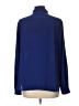 Ann Taylor LOFT 100% Polyester Blue Long Sleeve Blouse Size L - photo 2