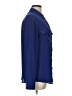 Ann Taylor LOFT 100% Polyester Blue Long Sleeve Blouse Size L - photo 4