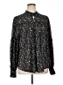 Torrid 100% Polyester Stars Black Long Sleeve Blouse Size 1X Plus (1) - photo 1