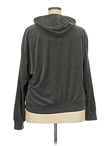 White Mark Zip Up Hoodie (view 2)