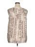 Zac & Rachel 100% Polyester Ivory Sleeveless Blouse Size XL - photo 2