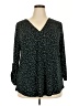 West K Green Long Sleeve Blouse Size 2X - photo 1