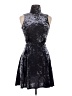 Topshop Metallic Black Cocktail Dress Size 6 - photo 1