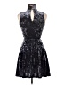 Topshop Metallic Black Cocktail Dress Size 6 - photo 2