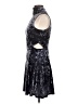 Topshop Metallic Black Cocktail Dress Size 6 - photo 5