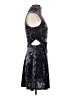 Topshop Metallic Black Cocktail Dress Size 6 - photo 4