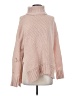 Aerie 100% Polyester Pink Turtleneck Sweater Size S - photo 1