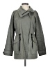Halogen 100% Cotton Gray Trenchcoat Size S - photo 1