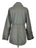 Halogen 100% Cotton Gray Trenchcoat Size S - photo 2